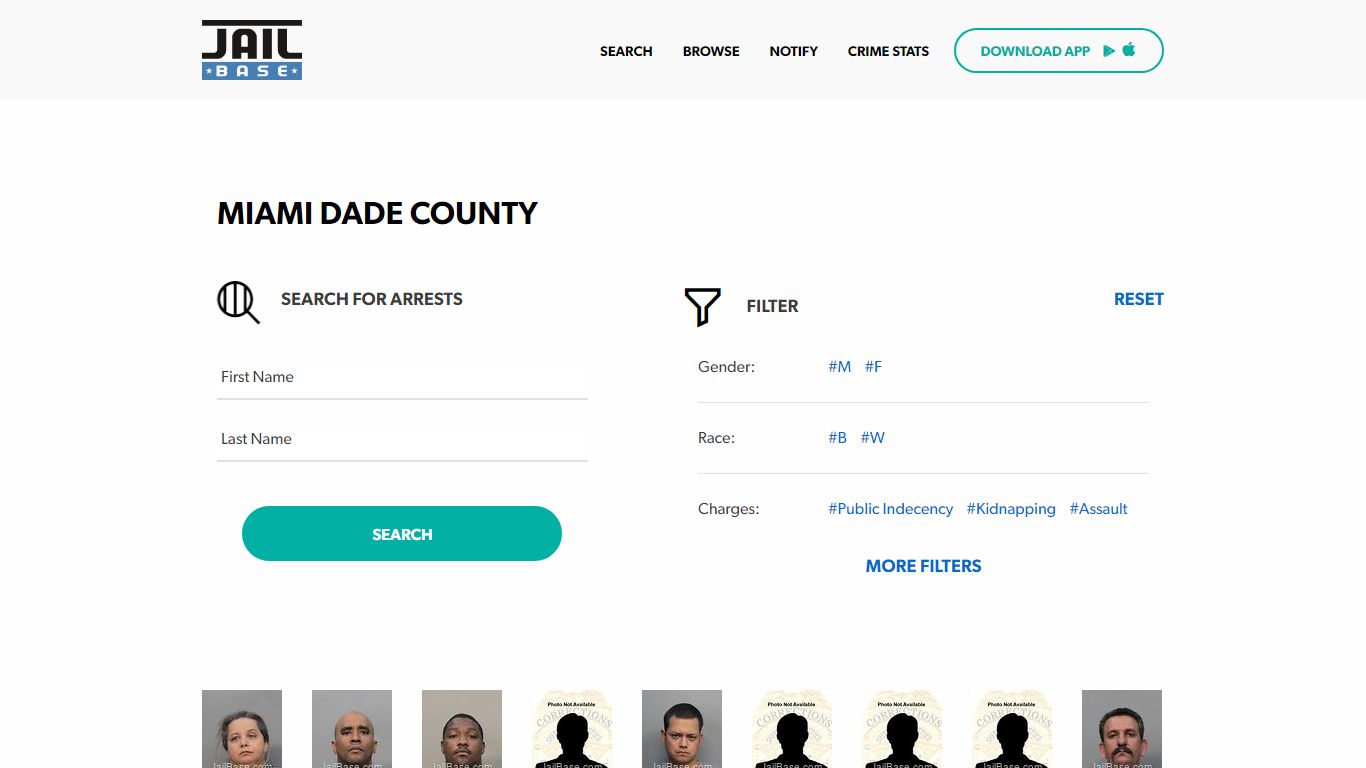 Miami Dade County Jail Inmate Search and Mugshots | JailBase